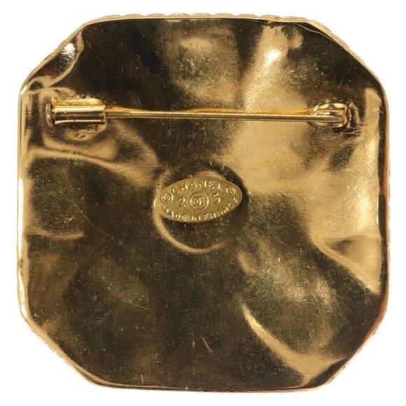 CHANEL Brooch metal Gold CC Auth BA3720 - Picture 3 of 5